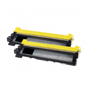 Pack BROTHER TN135BK x2 - Noir compatible