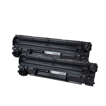 Pack HP 15X x2 - Noir compatible