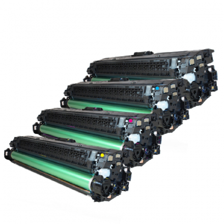 Pack HP 650A - 4 toners compatible