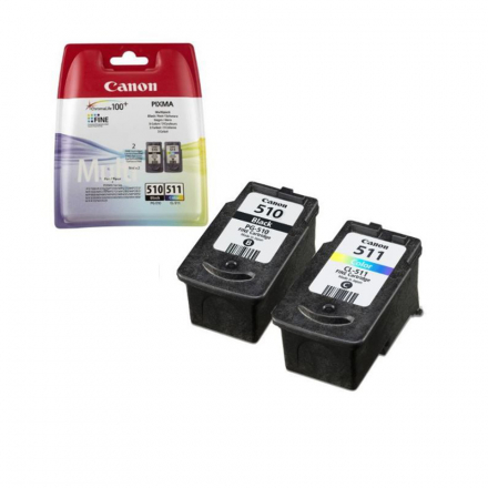 Canon PG-510 / CL-511 Multi pack - Pack de 2 - 9 ml - noir