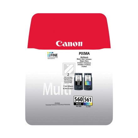 Pack CANON 560/561 - Noir et couleurs ORIGINAL