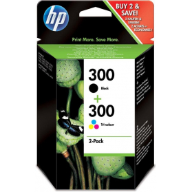 Pack HP 300 - Noir et couleurs ORIGINE