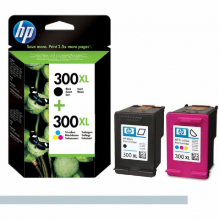 Pack HP 300 XL - Noir et couleurs ORIGINE pas cher