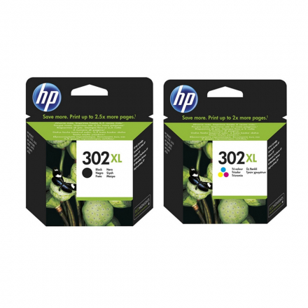 HP 302 Noir(e) / Plusieurs couleurs Value Pack