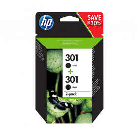 Pack HP 301 x2 - Noir ORIGINAL