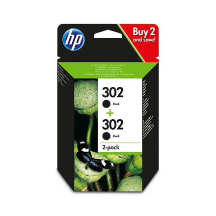 Pack HP 302 x2 - Noir ORIGINAL