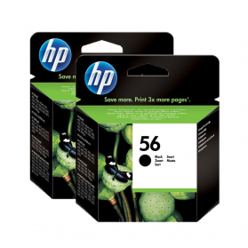 Pack HP 56 x2 - Noir ORIGINAL