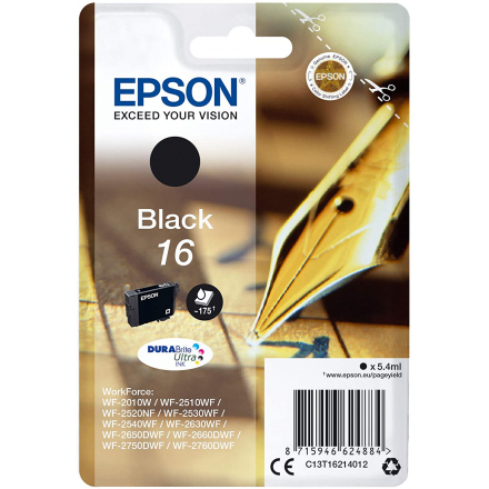 Cartouche EPSON 16 XL - Noir ORIGINE