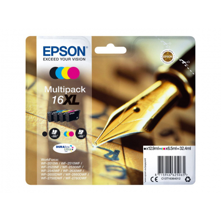 Pack EPSON 16 XL - 4 cartouches compatible