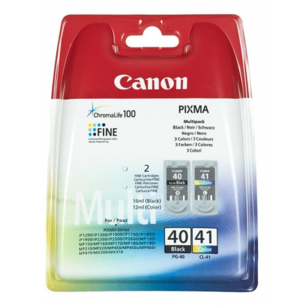 Pack CANON PG-40/CL-41 - Noir et couleurs ORIGINE