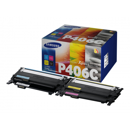 Pack SAMSUNG CLT-P406C 4 toners compatible