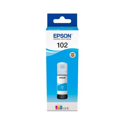 Bouteille EPSON ECOTANK 102 - Cyan compatible