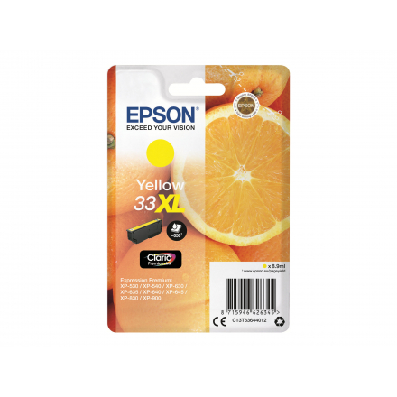Cartouche EPSON 33 XL- Jaune ORIGINE