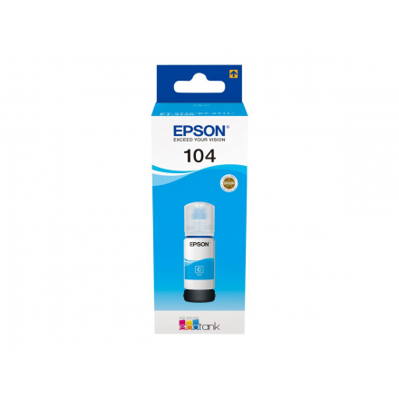 Bouteille EPSON ECOTANK 104 - Cyan ORIGINE