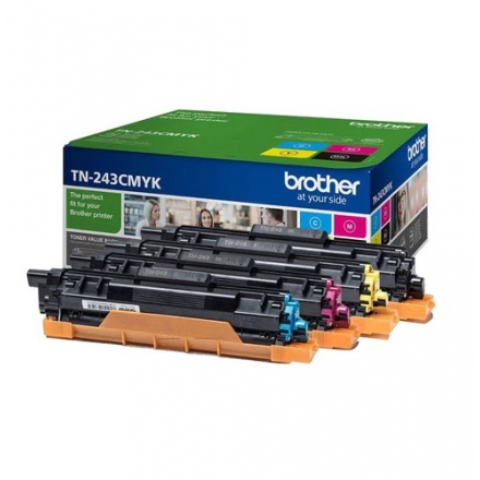 Brother TN247 Noir et Couleur, 4 cartouches toners compatibles TN-247 (3000  pages Noir, 2300 couleur)