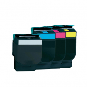 Pack LEXMARK 702 - 4 cartouches de toner compatible