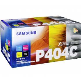 Pack SAMSUNG CLT-P404C - 4 toners ORIGINE