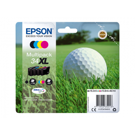 Pack EPSON 34 XL - 4 cartouches ORIGINE