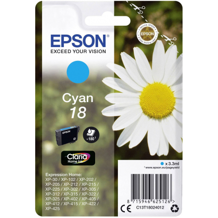 Cartouche EPSON 18 - Cyan ORIGINE