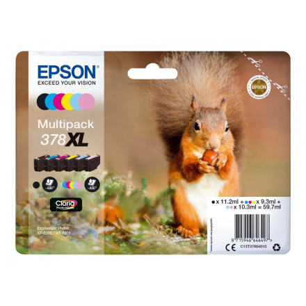 Pack EPSON 378 XL - 6 cartouches ORIGINE