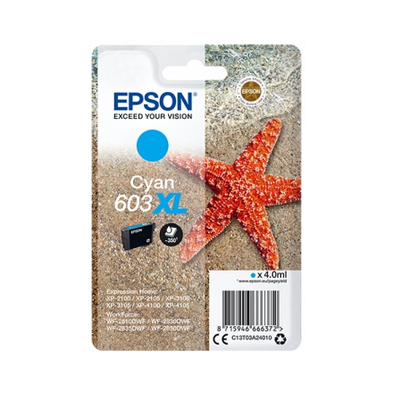 Cartouche EPSON 603 XL - Cyan ORIGINE