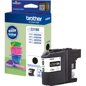 Cartouche BROTHER LC221 - Noir ORIGINE