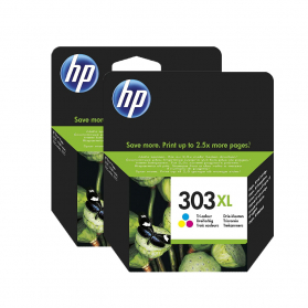 Pack HP 303 XL x2 - 3 couleurs ORIGINE