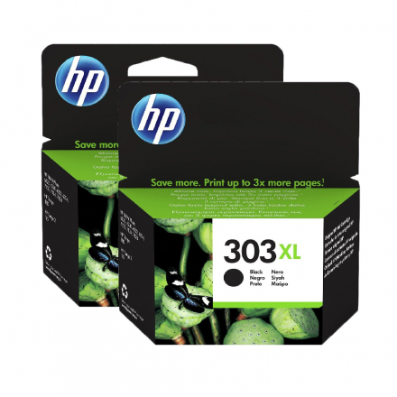 Pack HP 303 XL x2 - Noir ORIGINE