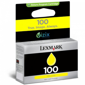 Cartouche LEXMARK 100 - Jaune ORIGINE