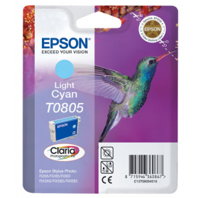 Cartouche EPSON T0805 (Colibri) - Cyan Clair ORIGINE
