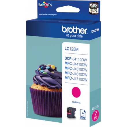 Cartouche BROTHER LC123 - Magenta ORIGINE