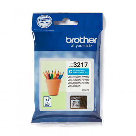 Cartouche BROTHER LC3217C - Cyan ORIGINE