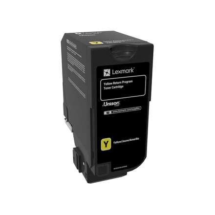 Cartouche de toner LEXMARK 74C20Y0 - Jaune ORIGINE