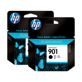 Pack HP 901 x2 - Noir ORIGINE