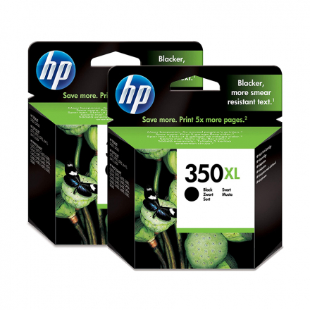 Pack HP 350 XL x2 - Noir ORIGINE