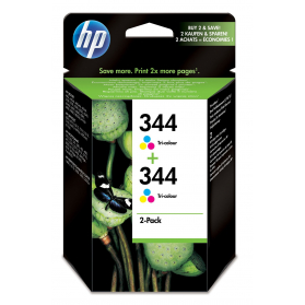 Pack HP 344 x2 - 3 couleurs ORIGINE