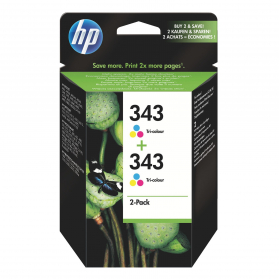 Pack HP 343 x2 - 3 couleurs ORIGINE