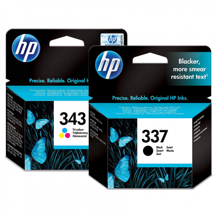 Pack HP 337/343 - Noir et couleurs ORIGINE