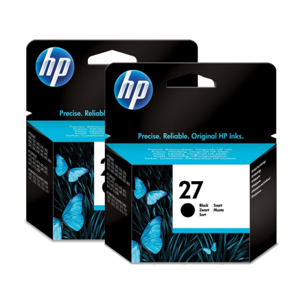 Pack HP 27 x2 - Noir ORIGINE