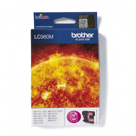 Cartouche BROTHER LC980M - Magenta ORIGINE