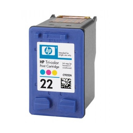 Cartouche HP 22 - 3 couleurs, sans emballage ORIGINE