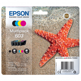 Epson 603 - Noir, rouge, bleu, jaune - Origine