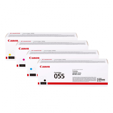 Pack CANON 055 - 4 toners ORIGINE