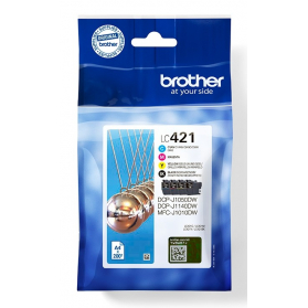 Pack BROTHER LC421 - 4 cartouches ORIGINE