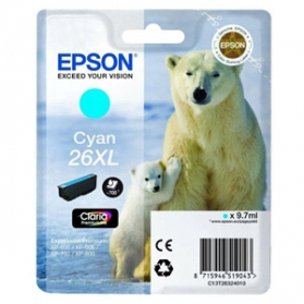 Cartouche EPSON 26 XL - Cyan ORIGINE