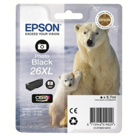 Cartouche EPSON 26 XL - Noire Photo ORIGINE