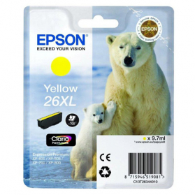 Cartouche EPSON 26 XL - jaune ORIGINE