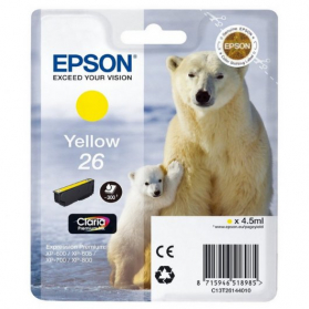 Cartouche EPSON 26 - jaune ORIGINE