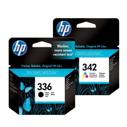 Pack HP 336/342 - Noir et couleurs ORIGINE