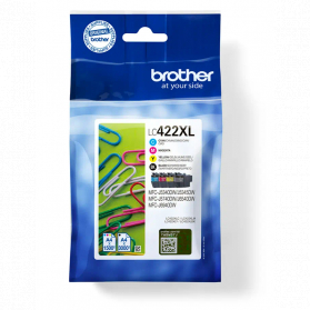  Pack BROTHER LC422 XL- 4 cartouches ORIGINE
